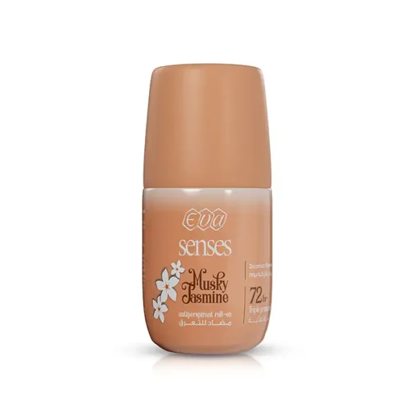6223001381952 Eva Skin Care Senses Antiperspirant Roll-on Musky Jasmine 50 Gm