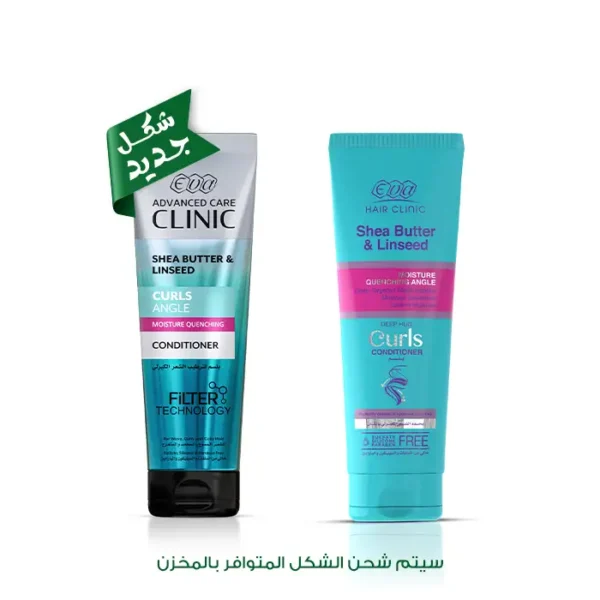 6223001385219 Eva Clinic Curls Conditioner with Shea Butter & Linseed for Wavy, Curly & Coily Hair 230 ML
