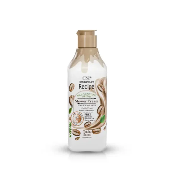 6223001388746 Eva Recipe Rejuvenating Blend Shower Cream For Normal Skin Mocha Scent 370 Ml