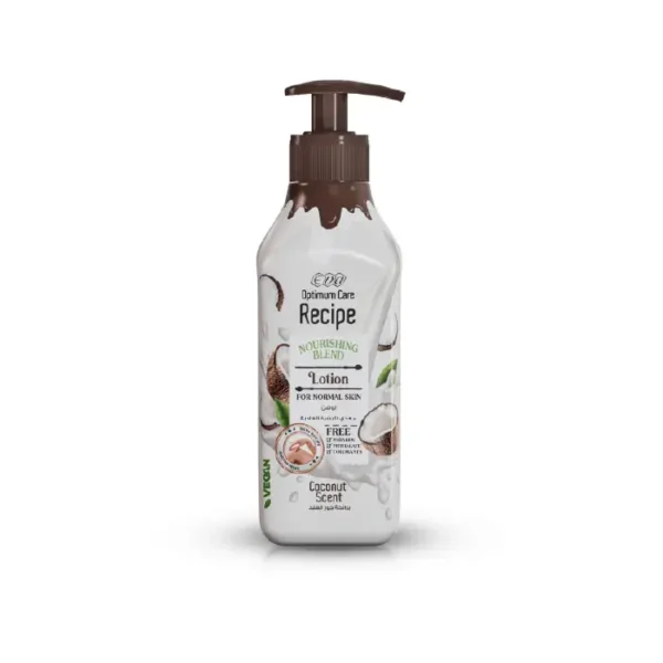 6223001389255 Eva Recipe Lotion For Normal Skin Coconut Scent 370 Ml