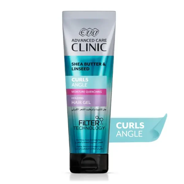 6223004370670 Eva Advanced Care Clinic Curls Angle Moisture Quenching Holding Hair Gel For Wavy, Curly And Coily Hair 230 Ml