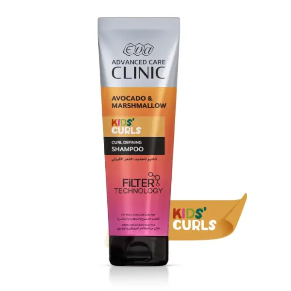6223004370755 Eva Advanced Care Clinic Kids’ Curls Curl Defining Shampoo For Wavy, Curly, And Coily Hair 230 Ml