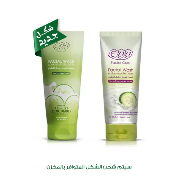6223004374050 Eva Skin Care Facial Wash And Make-Up Remover Enriched With Yoghurt And Cucumber For Oily Skin 150 Ml